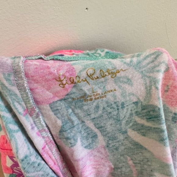 Lilly Pulitzer Seaside Carnivale Pajama Tank Short Set Size Large - Picture 10 of 12